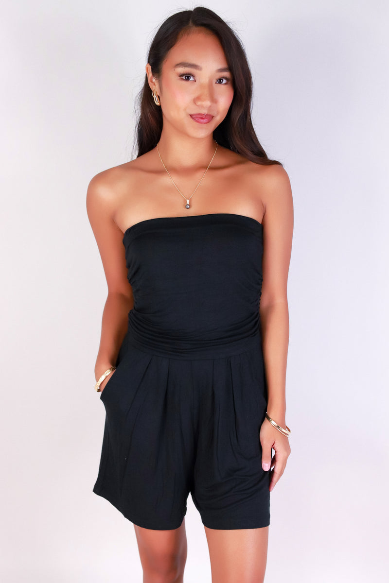 Jeans Warehouse Hawaii - SOLID CASUAL ROMPERS - SLIP ME ON TUBE ROMPER | By POPULAR 21