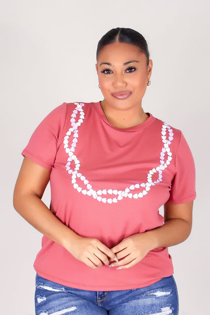 CROWN FLOWER TWIST LEI TEE