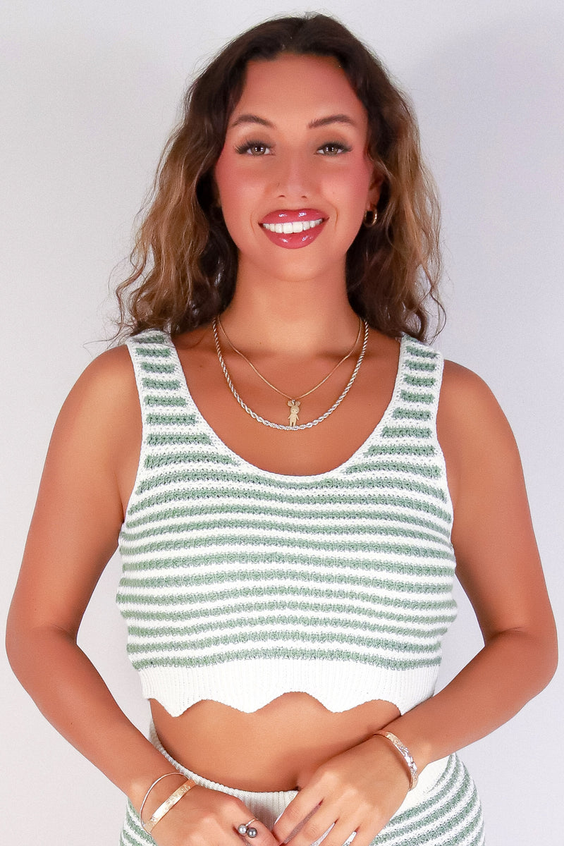 Jeans Warehouse Hawaii - MATCHING SEPARATES - SUNBEAM STRIPES TOP | By HYFVE