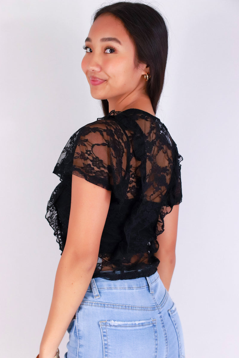 Jeans Warehouse Hawaii - SS CASUAL SOLID - LACE OBSESSION TOP | By PAPERMOON/ B_ENVIED