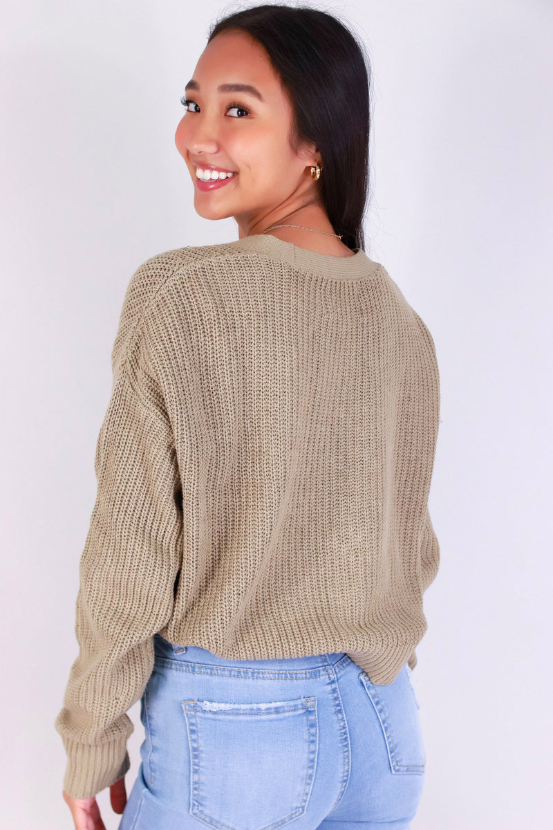Jeans Warehouse Hawaii - SOLID LONG SLV CARDIGANS - WAKE ME UP SWEATER | By AMBIANCE APPAREL