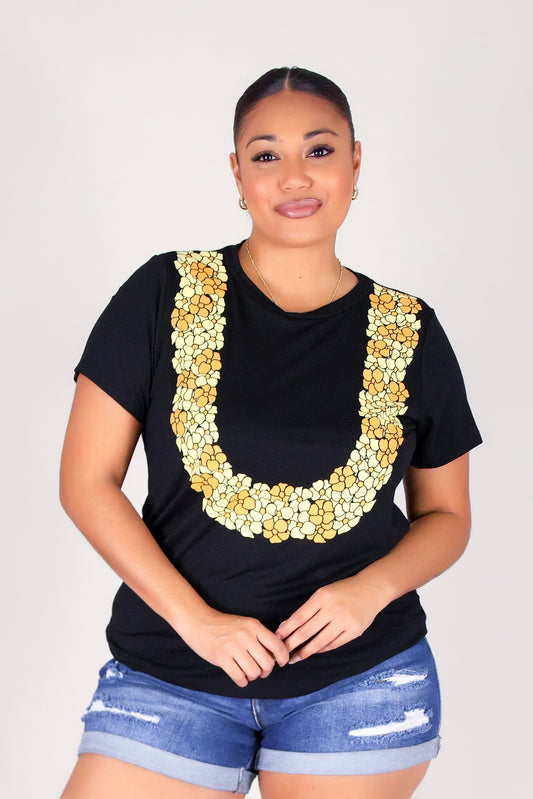 CLUSTERED PUAKENIKENI LEI TEE