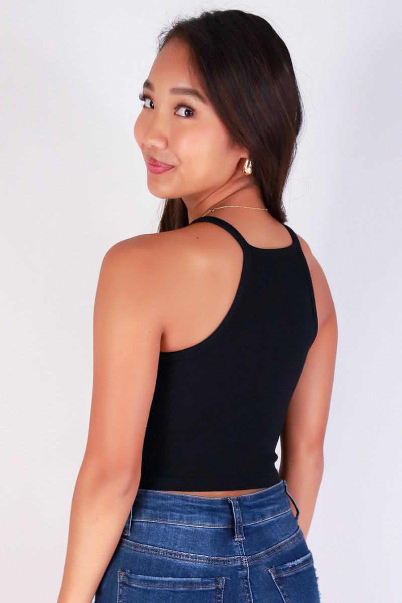 Jeans Warehouse Hawaii - TANK/TUBE SCREENS - HIBISCUS CROP TOP | By ANWND
