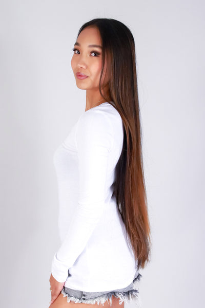 HOLD THAT THOUGHT LONG SLEEVE TOP