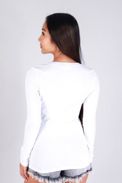 HOLD THAT THOUGHT LONG SLEEVE TOP