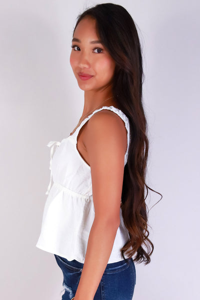 Jeans Warehouse Hawaii - TANK SOLID WOVEN DRESSY TOPS - PRETTY WITH PURPOSE TOP | By TIMING