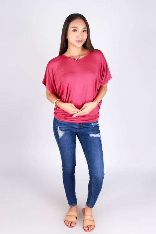 CALLING OUT DOLMAN TOP