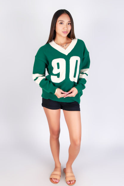 COLLEGE CUTIE VARSITY SWEATER