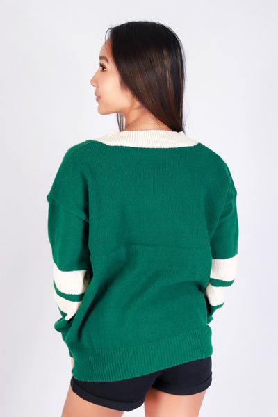 COLLEGE CUTIE VARSITY SWEATER