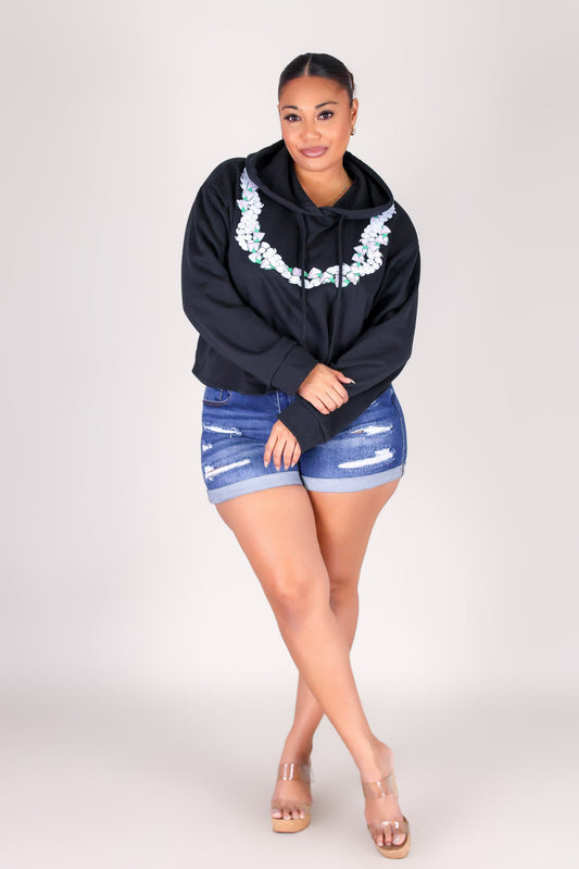 LOKELANI 2 PIKAKE LEI HOODIE