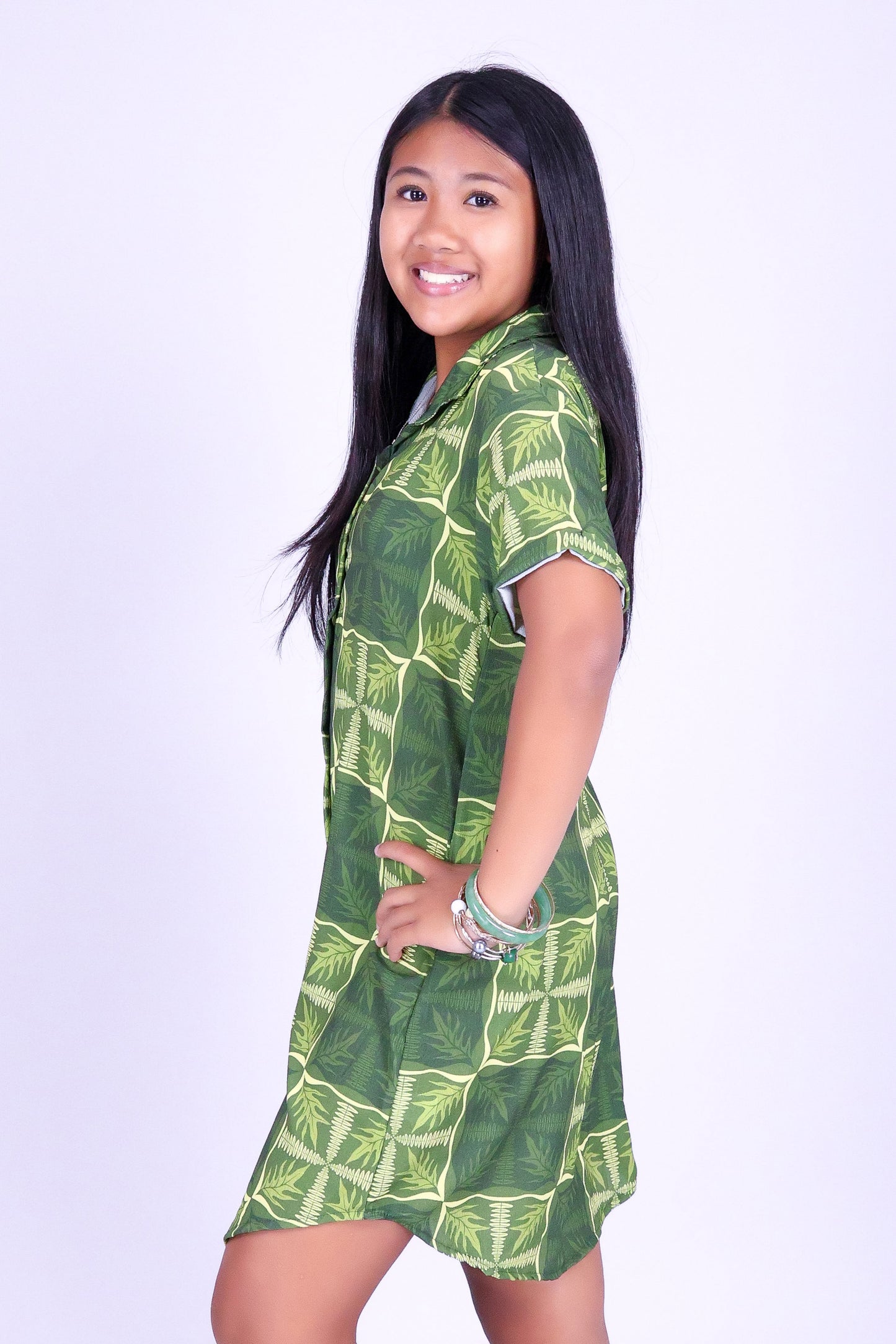 FERN KUIKI BUTTON DOWN DRESS | KIDS SIZE 2-16