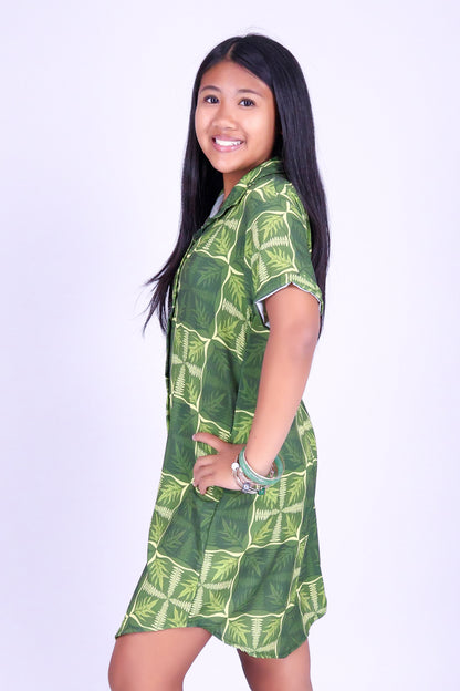 FERN KUIKI BUTTON DOWN DRESS | KIDS SIZE 2-16
