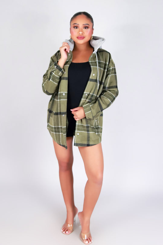 EVERYDAY COZY PLAID SHACKET