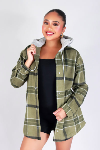 EVERYDAY COZY PLAID SHACKET