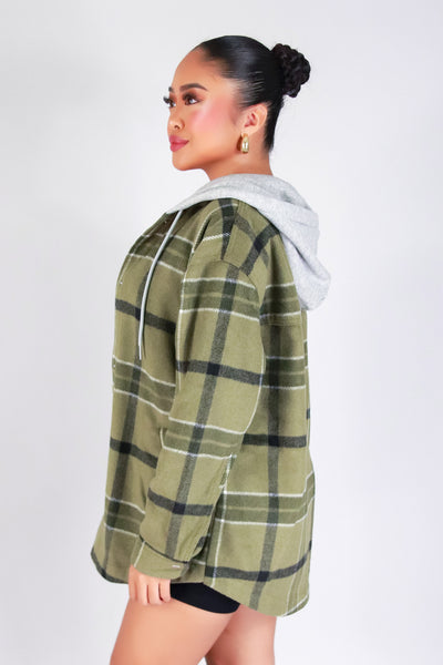 EVERYDAY COZY PLAID SHACKET