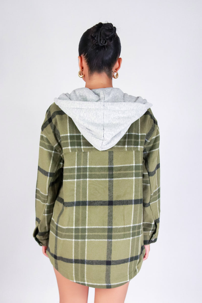 EVERYDAY COZY PLAID SHACKET