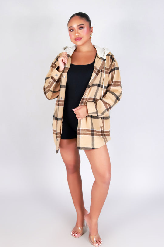 EVERYDAY COZY PLAID SHACKET