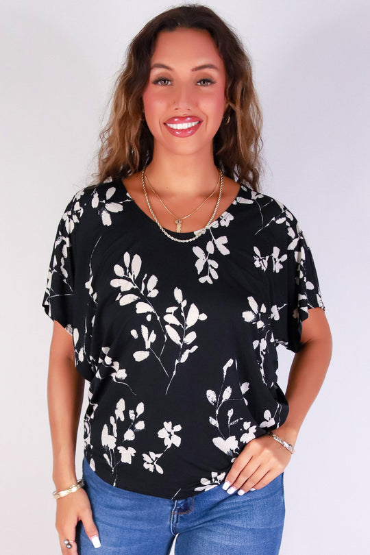 BLOOM WITH EASE DOLMAN TOP
