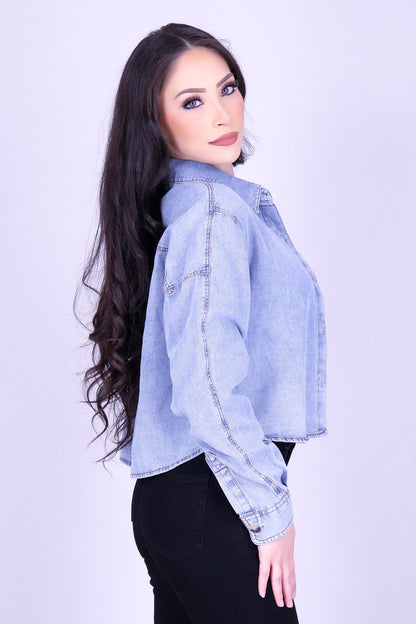 THAT GIRL BUTTON DOWN TOP