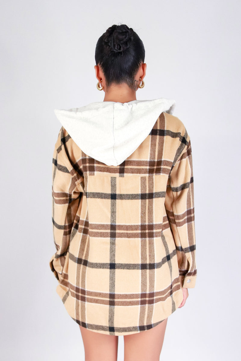 EVERYDAY COZY PLAID SHACKET