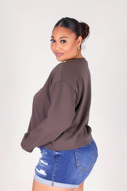 LAYERED PUAKENIKENI ALOHA SWEATER