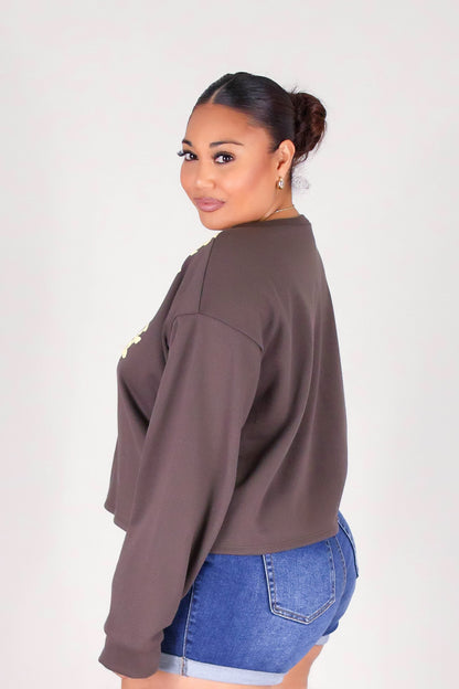 OPEN PUAKENIKENI PIKAKE LEI SWEATER