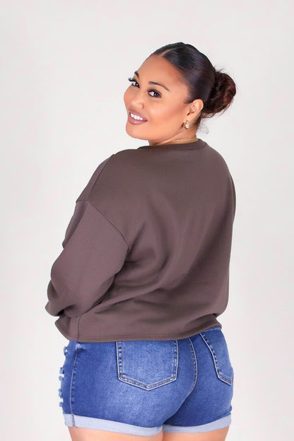 OPEN PUAKENIKENI PIKAKE LEI SWEATER