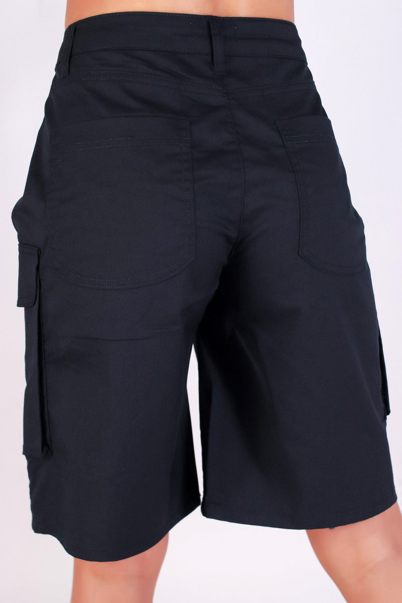 Jeans Warehouse Hawaii - SOLID WOVEN SHORTS - CARGO CUTIE JORTS | By ACTIVE USA