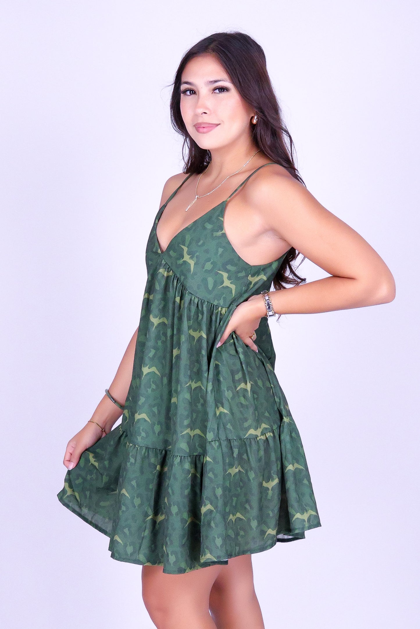 WILD IWA TIERED BABYDOLL DRESS