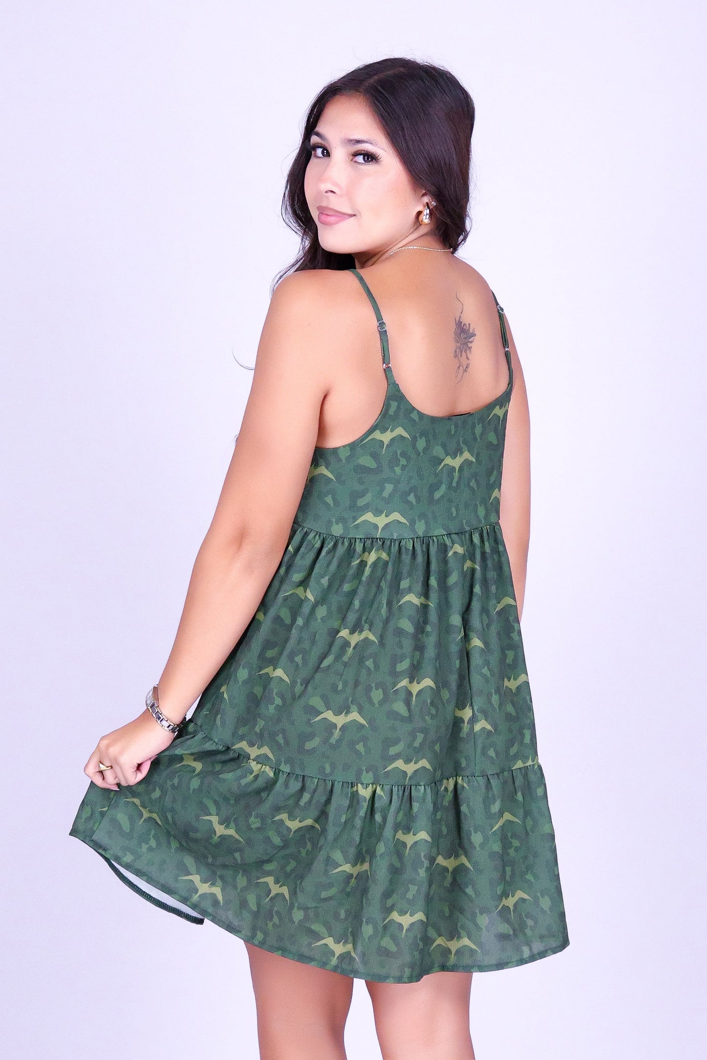 WILD IWA TIERED BABYDOLL DRESS