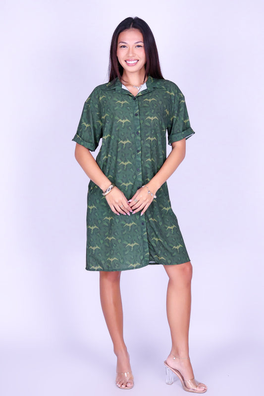 WILD BUTTON DOWN DRESS