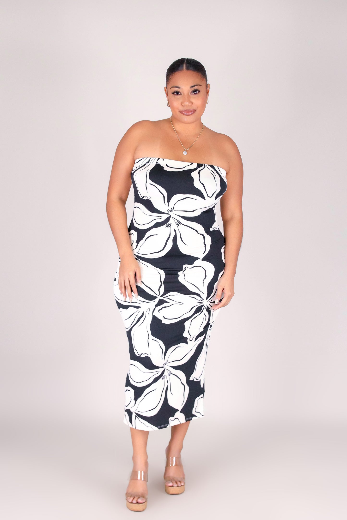 WHERE PETALS FALLS MIDI DRESS
