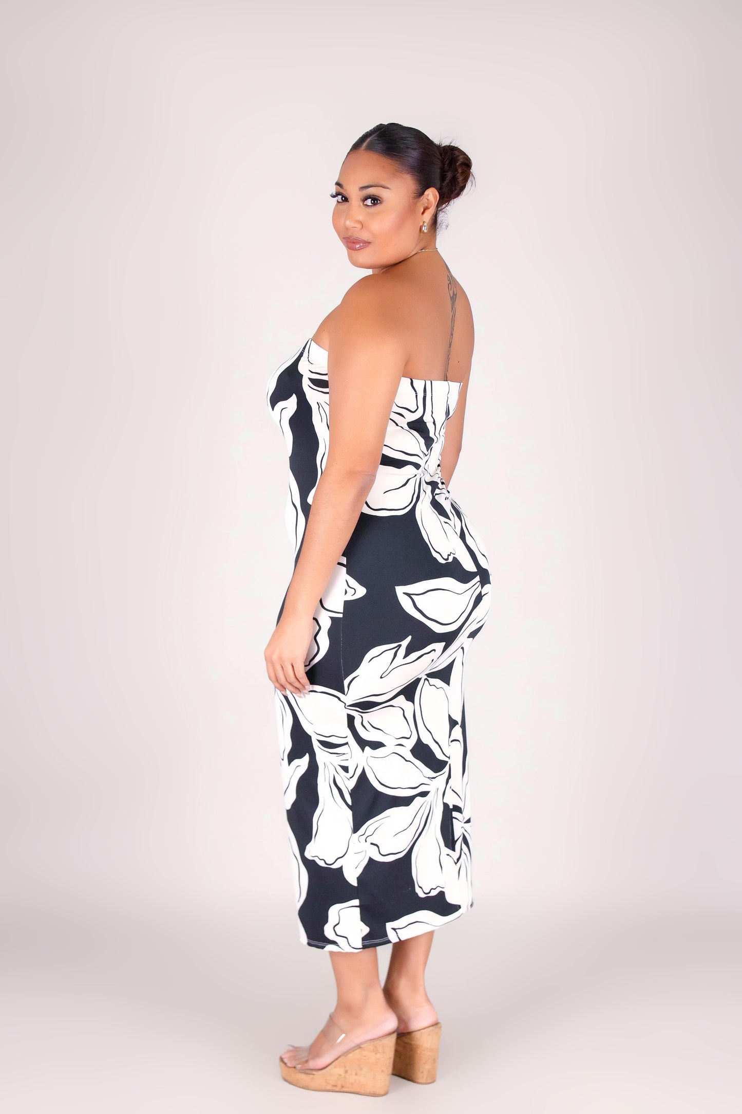 WHERE PETALS FALLS MIDI DRESS