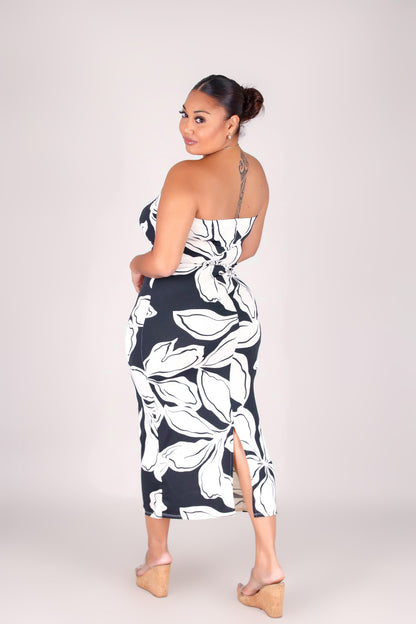 WHERE PETALS FALLS MIDI DRESS