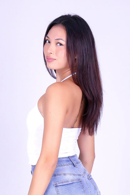 OFF HOURS CROP HALTER TOP