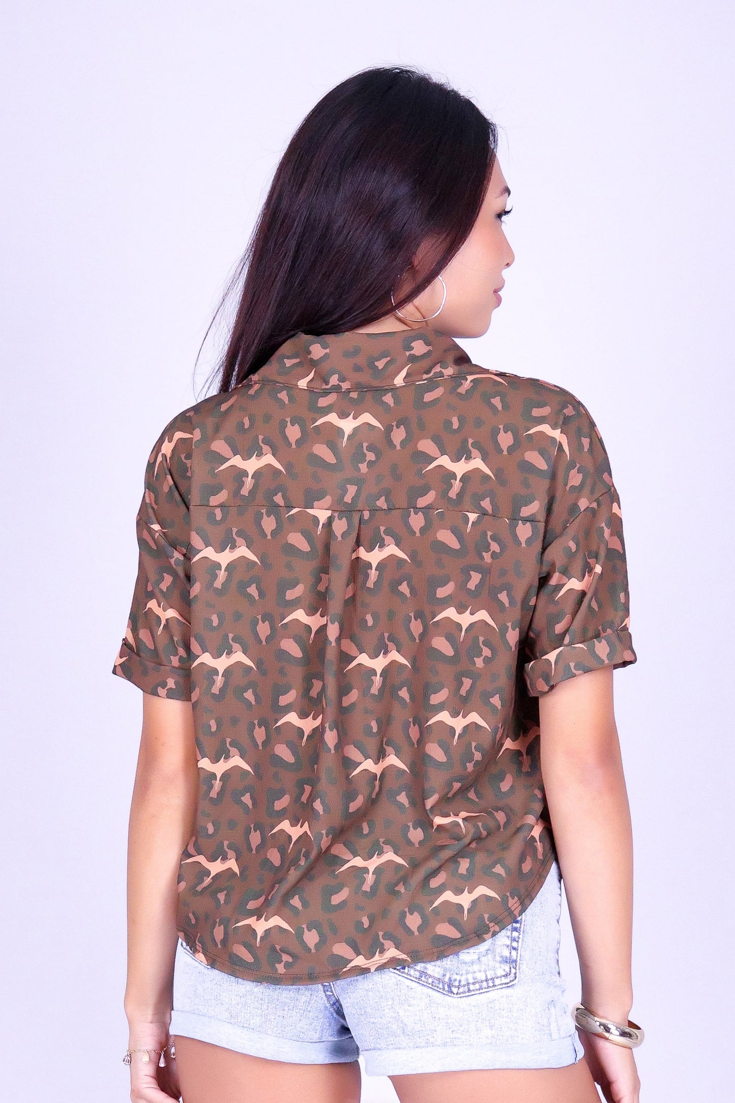 WILD IWA BUTTON DOWN TOP