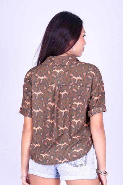 WILD IWA BUTTON DOWN TOP