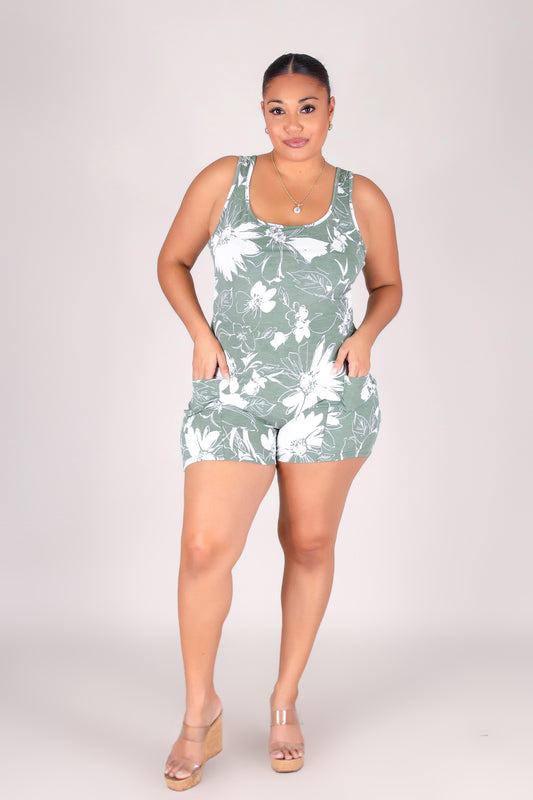 BOTANICAL LINES ROMPER