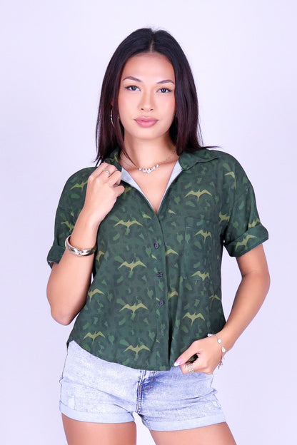 WILD IWA BUTTON DOWN TOP