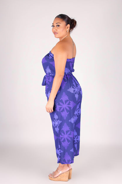 TORCH GINGER QUILT TUBE JUMPSUIT