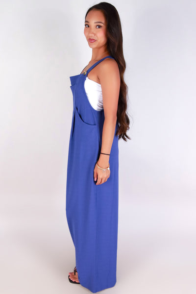 Jeans Warehouse Hawaii - SOLID CASUAL JUMPSUITS - STRAP ME IN OVERALL JUMPSUIT | By HYFVE