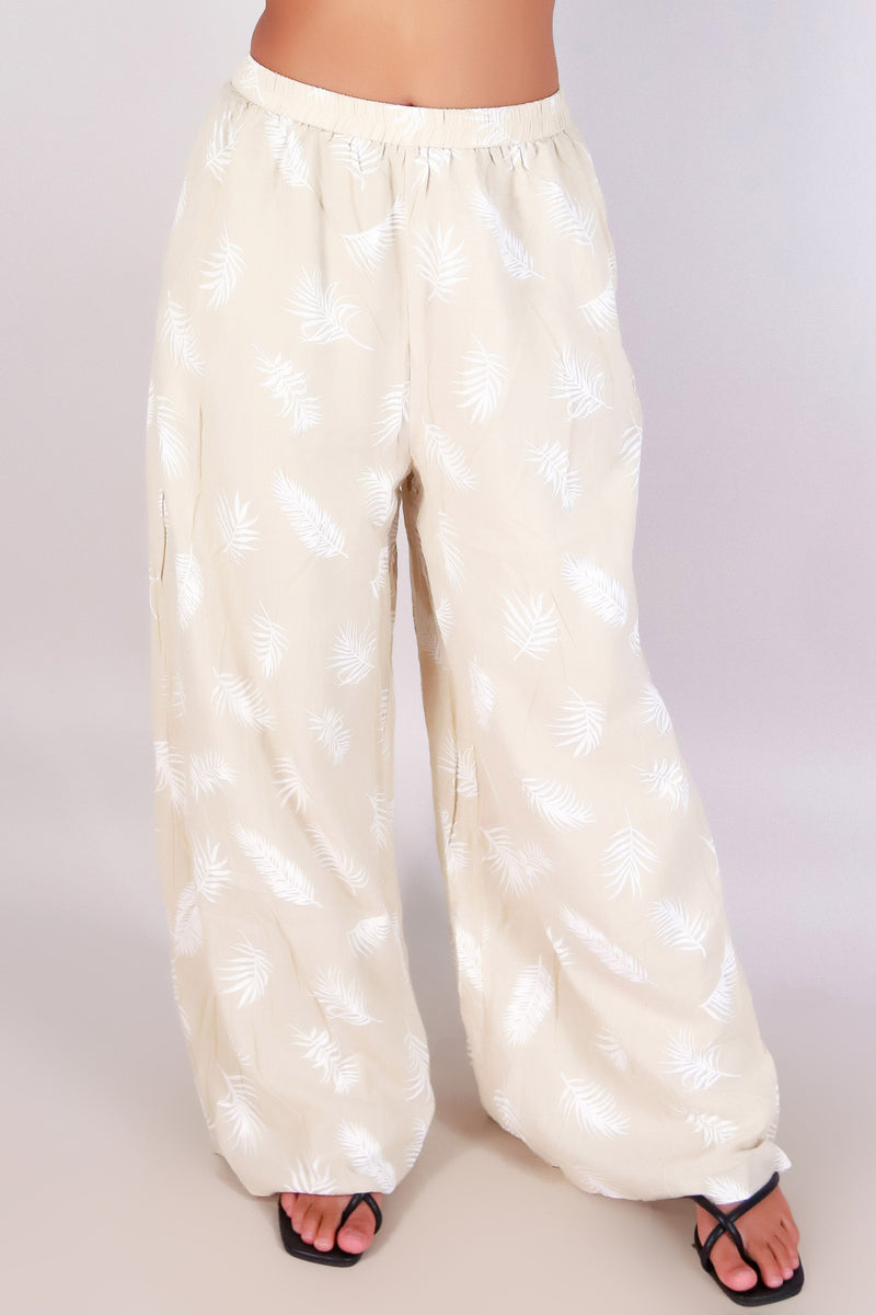 Jeans Warehouse Hawaii - MATCHING SEPARATES - LEAF ME ALONE PANTS | By HYFVE