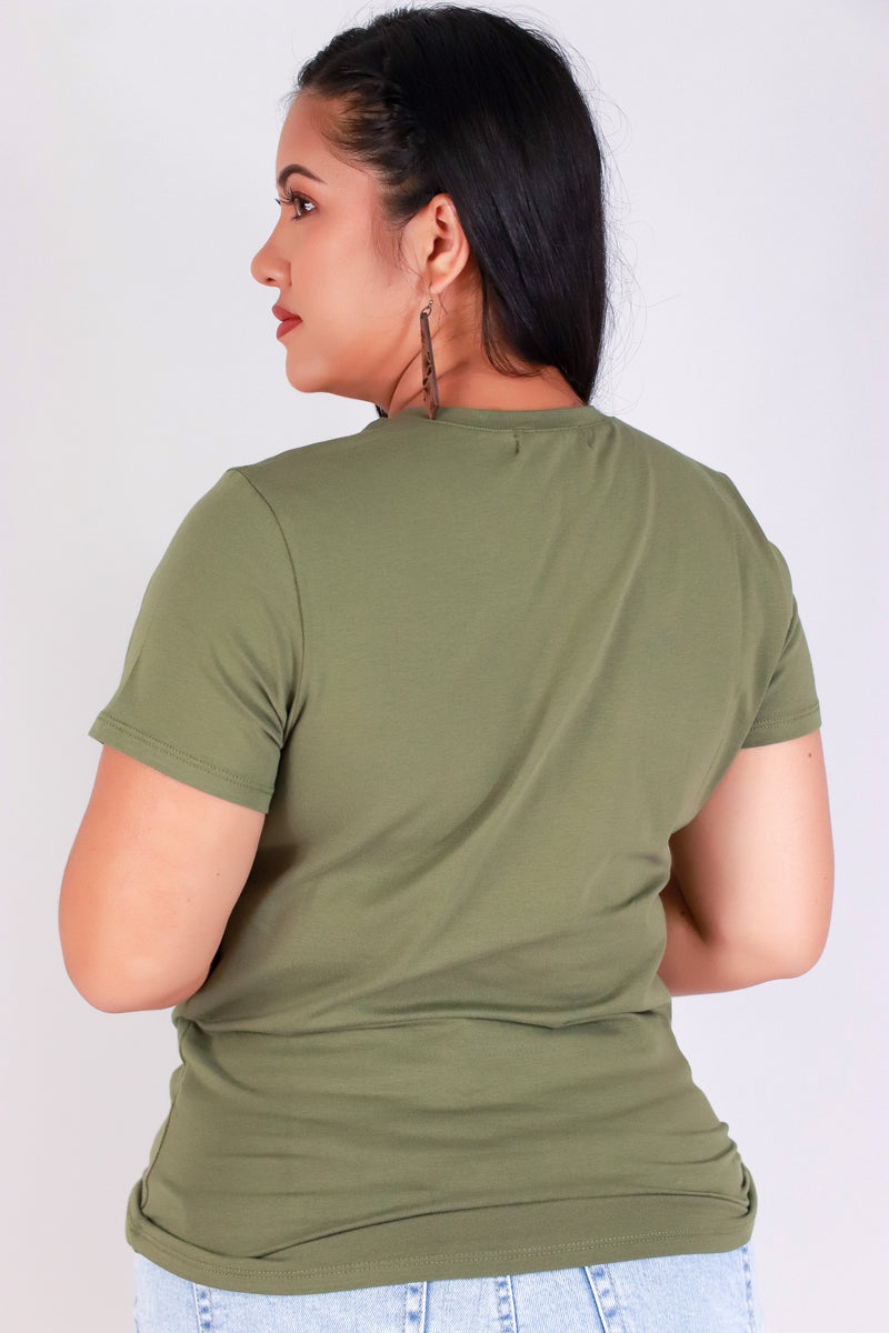 Jeans Warehouse Hawaii - PLUS BASIC V NECK TEES - BARE NECESSI-TEE | By ACTIVE USA