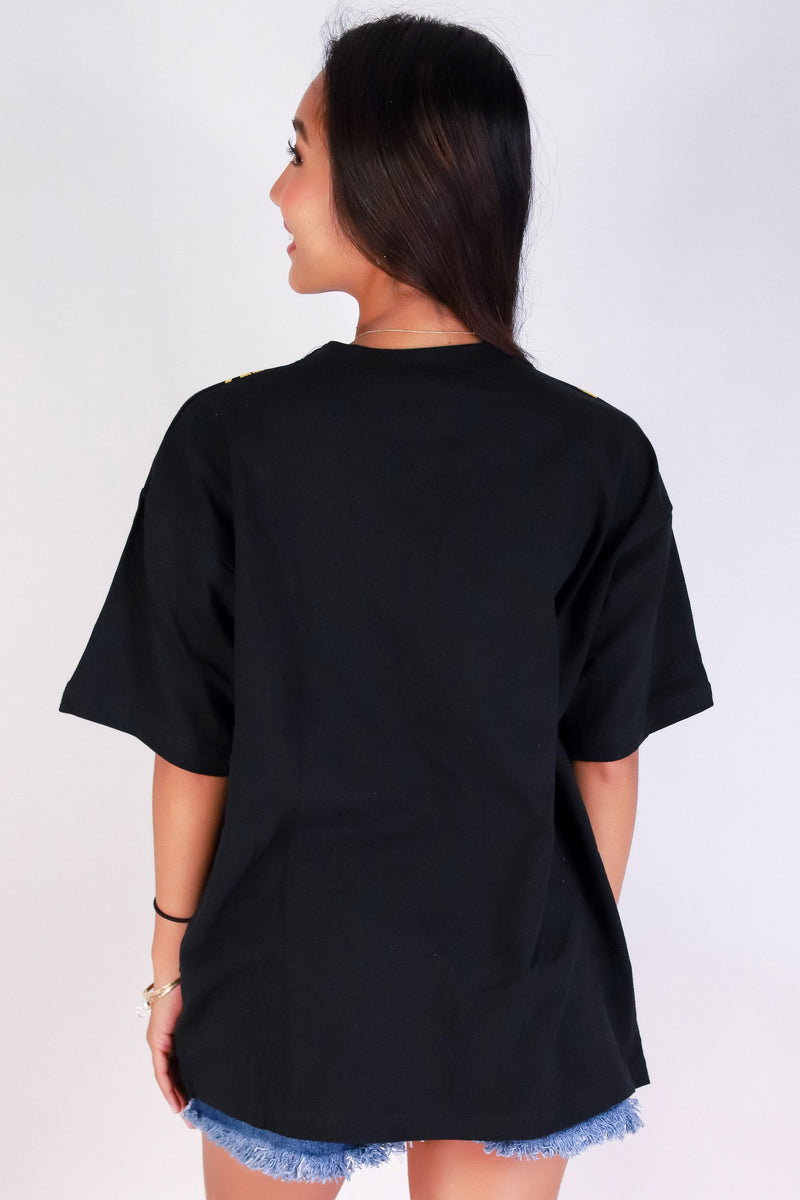 Jeans Warehouse Hawaii - S/S SCREEN - PUAKENIKENI OVERSIZED LEI TEE | By ROCK & ROSE BY CHERIE