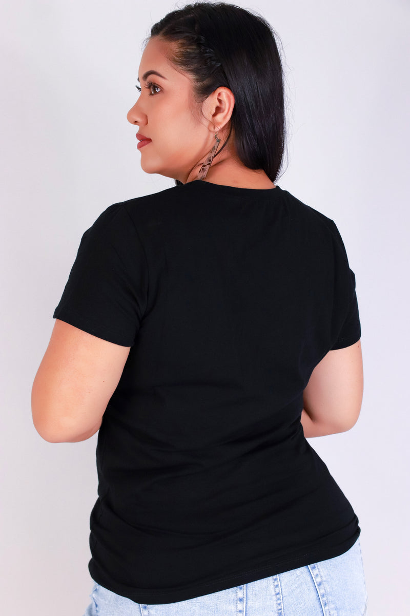 Jeans Warehouse Hawaii - PLUS BASIC V NECK TEES - BARE NECESSI-TEE | By ACTIVE USA