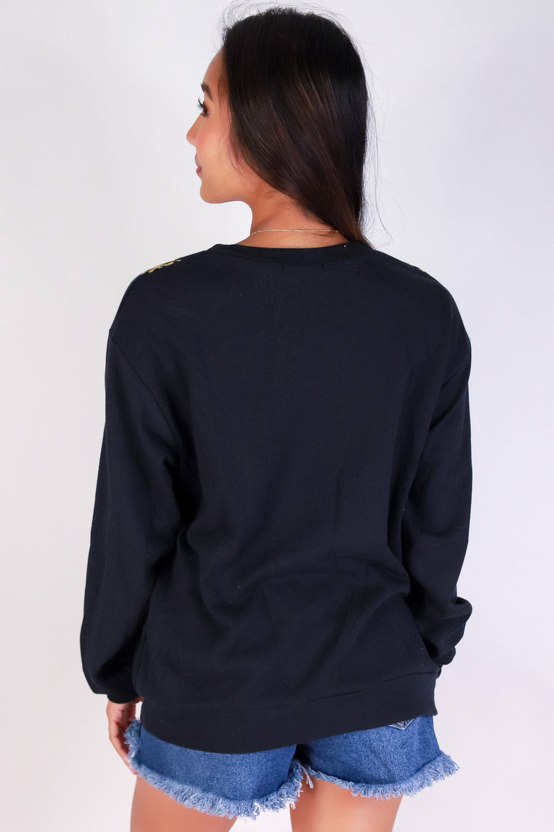 Jeans Warehouse Hawaii - SOLID LONG SLV TOPS - PUAKENKENI LEI SWEATER | By ROCK & ROSE BY CHERIE