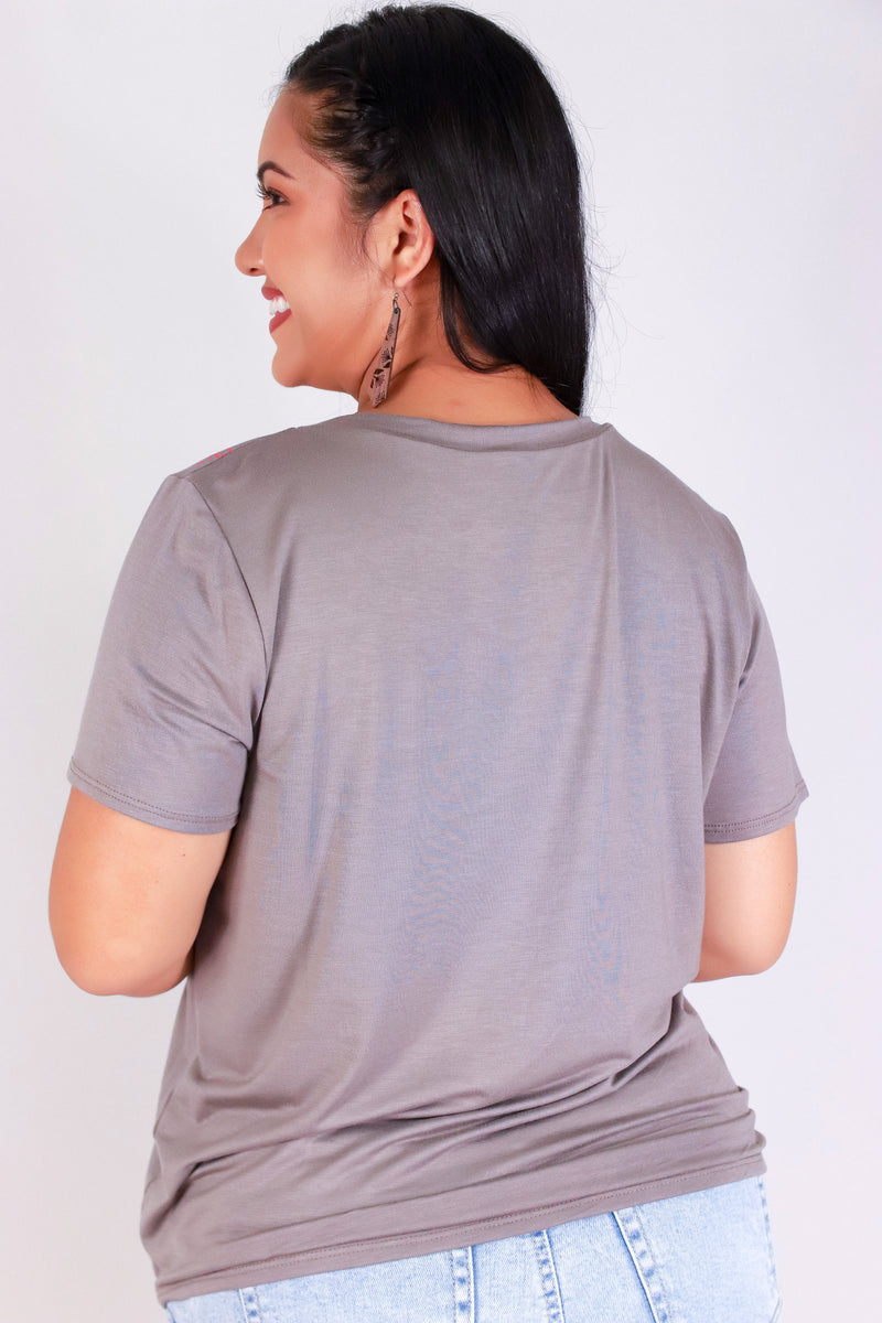 Jeans Warehouse Hawaii - PLUS S/S SCREENS - OHIA LEHUA LEI TEE | By LUZ