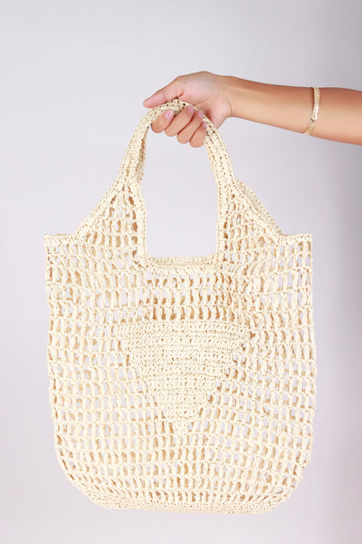 Jeans Warehouse Hawaii - TOTES - STRAW MESH TOTE | By DUELLE FASHION INC