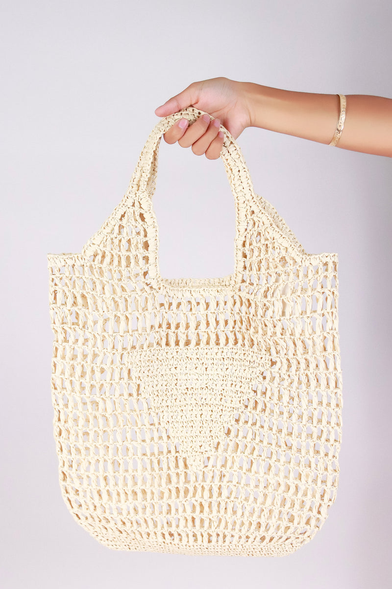 Jeans Warehouse Hawaii - TOTES - STRAW MESH TOTE | By DUELLE FASHION INC