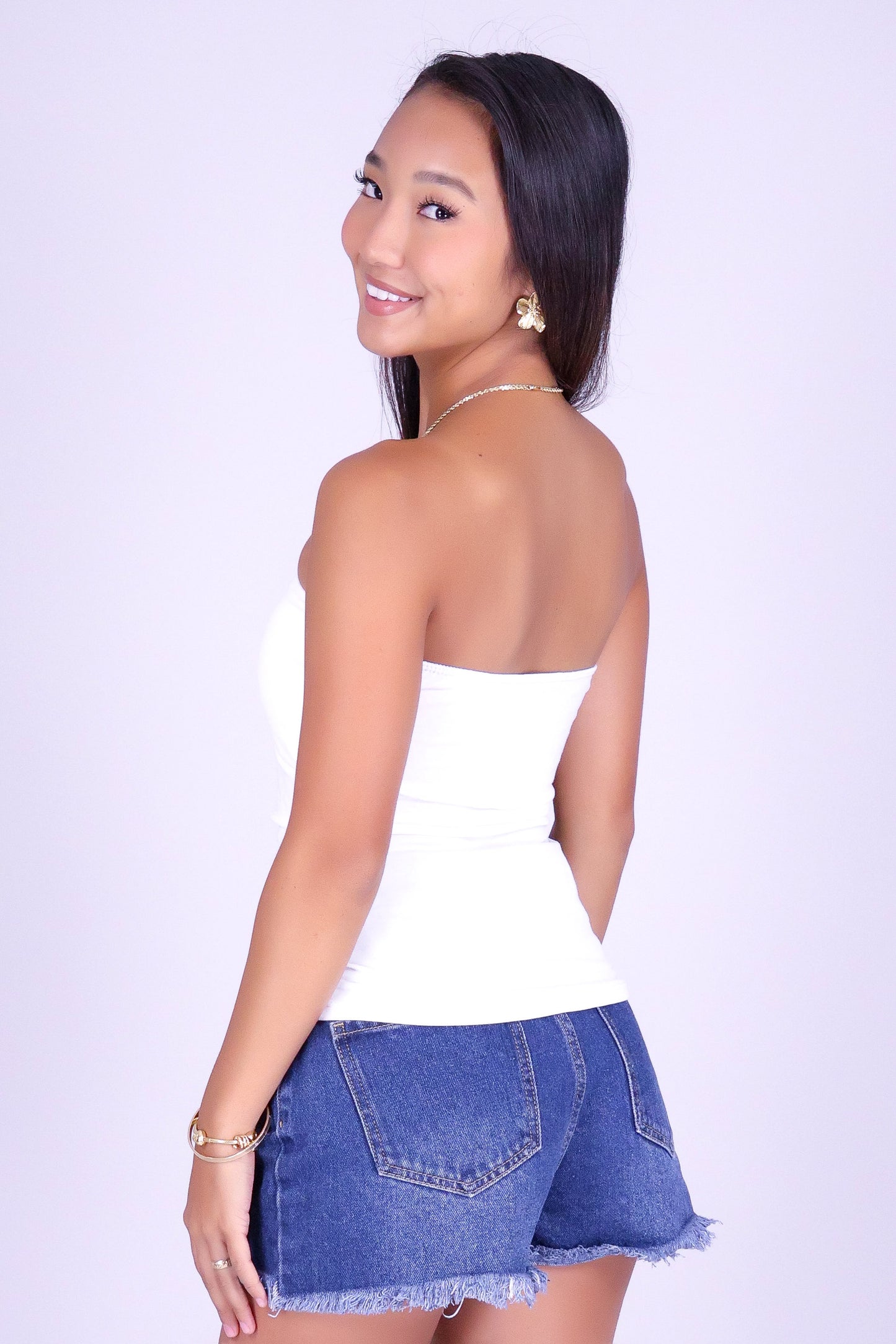 NEVER SETTLE TUBE TOP